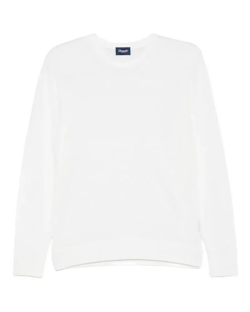 Drumohr  Rundhalspullover - Weiß Weiß