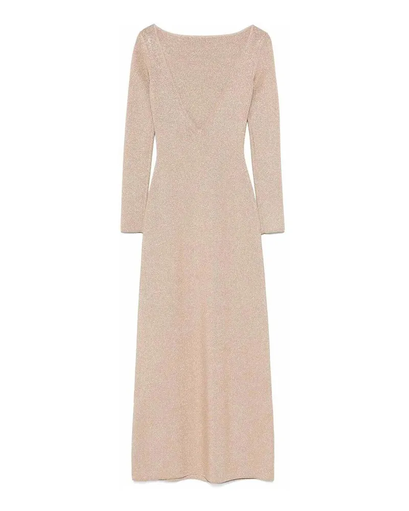 Max Mara Knielanges Kleid - Beige Beige