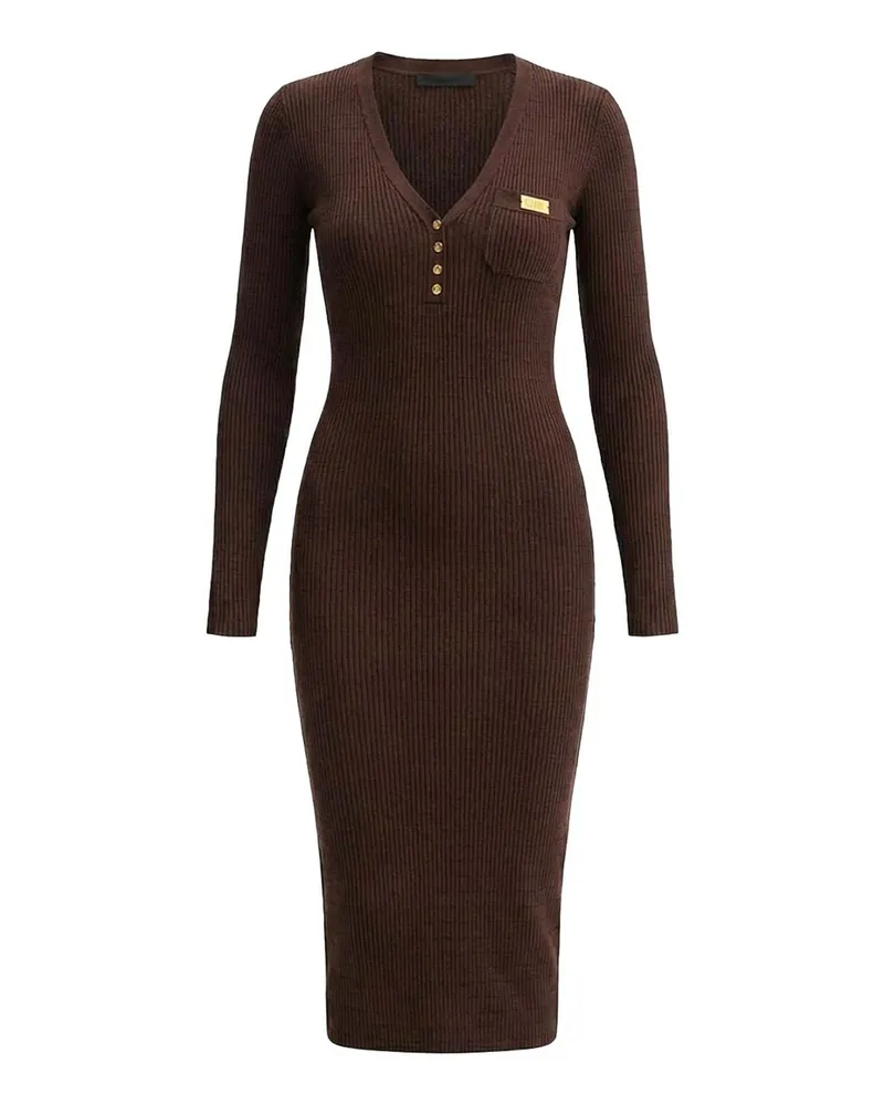 Elisabetta Franchi Knielanges Kleid - Braun Braun