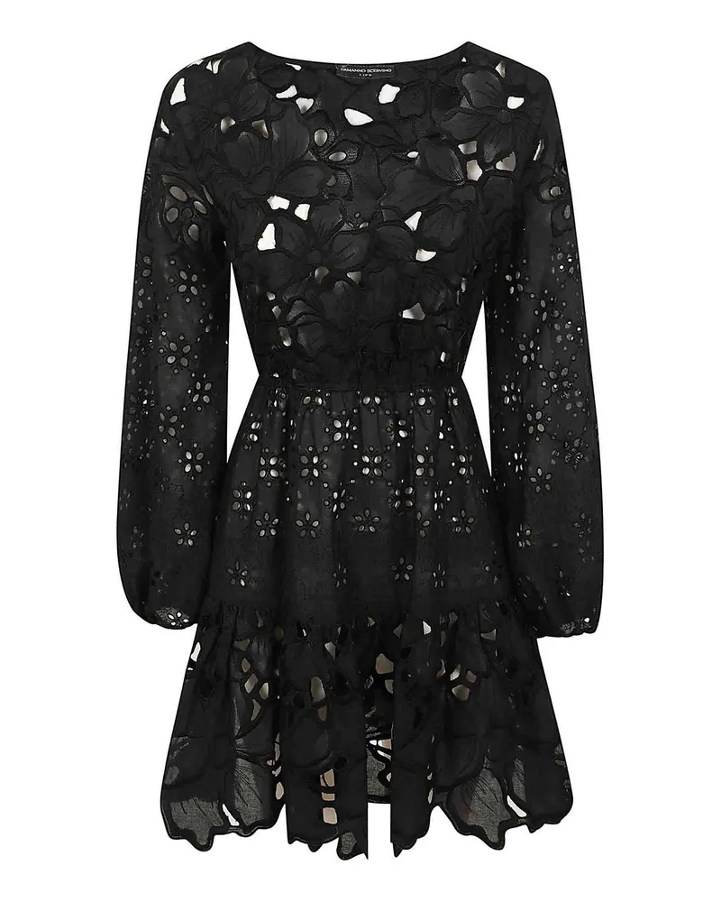 Ermanno Scervino Kurzes Kleid - Schwarz Schwarz