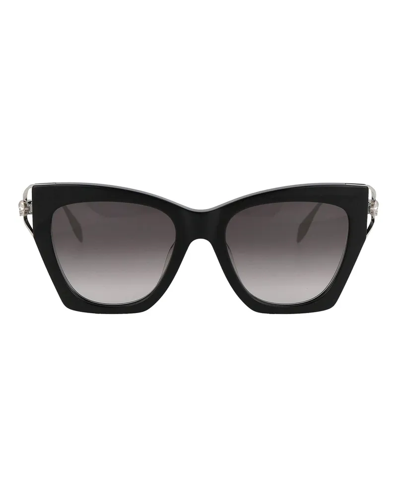 Alexander McQueen Sonnenbrille - Schwarz Schwarz