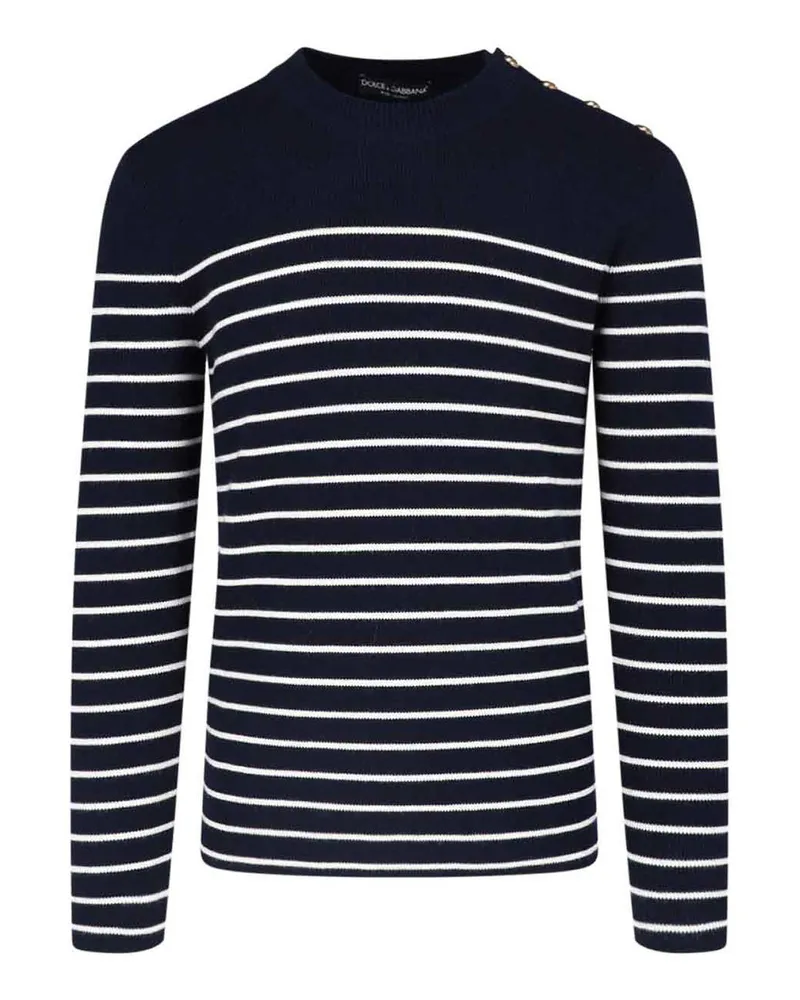 Dolce & Gabbana Rundhalspullover - Blau Blau