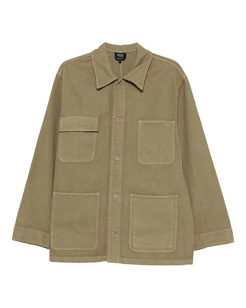 A.P.C. A. P.C. Knielanger Mantel - Grün Grün