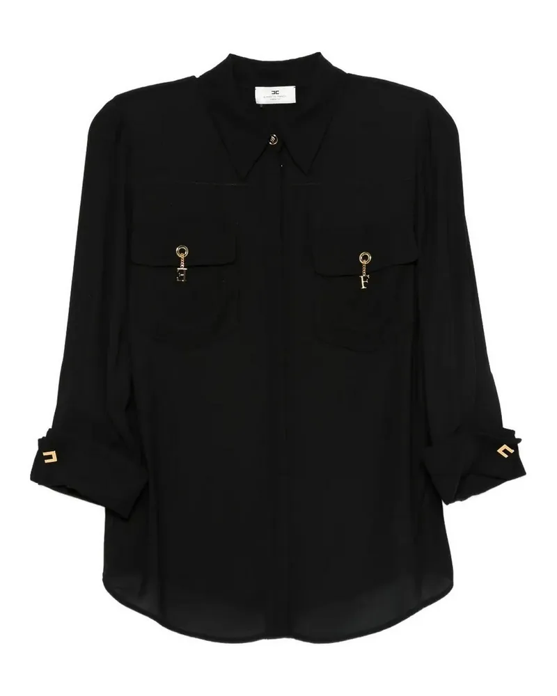 Elisabetta Franchi Hemd - Schwarz Schwarz