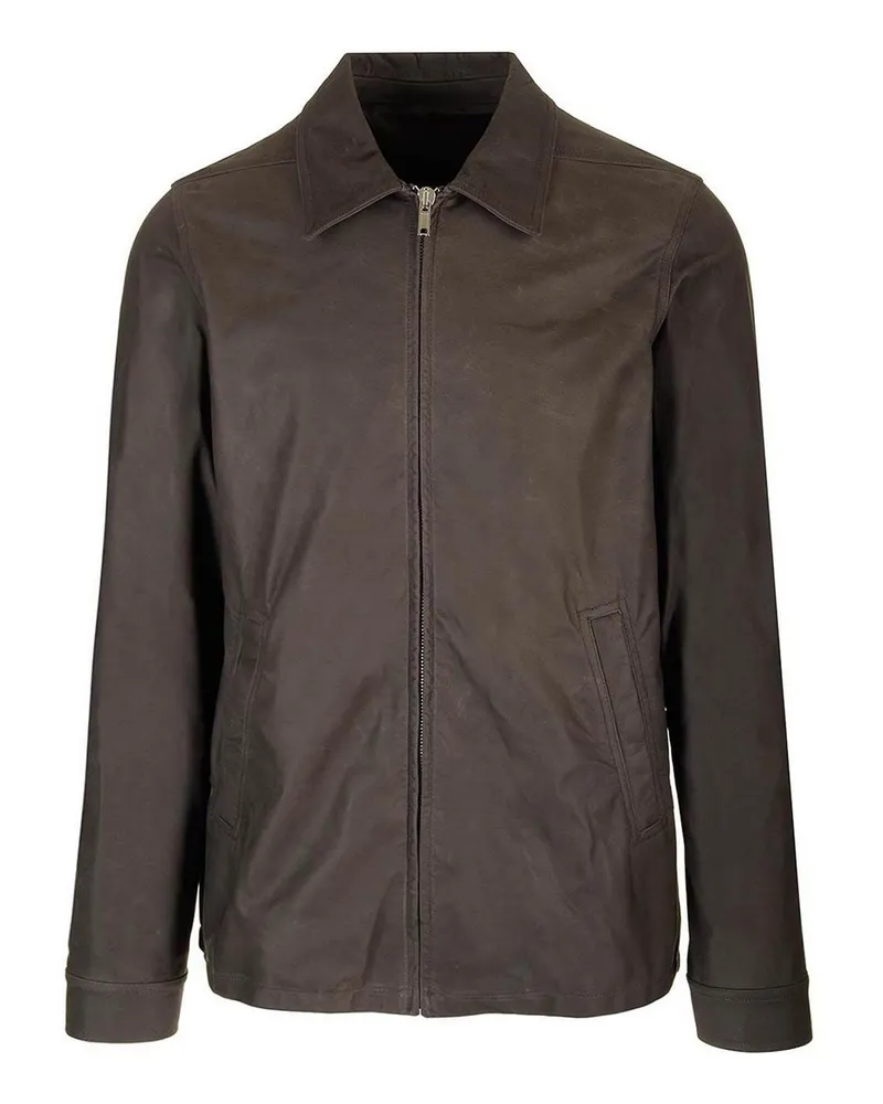 Rick Owens Lederjacke - Braun Braun