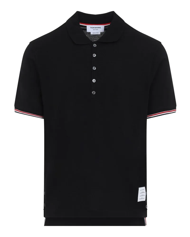 Thom Browne Poloshirt - Schwarz Schwarz