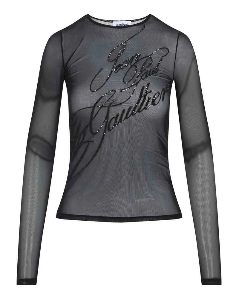 Jean Paul Gaultier Top - Schwarz Schwarz