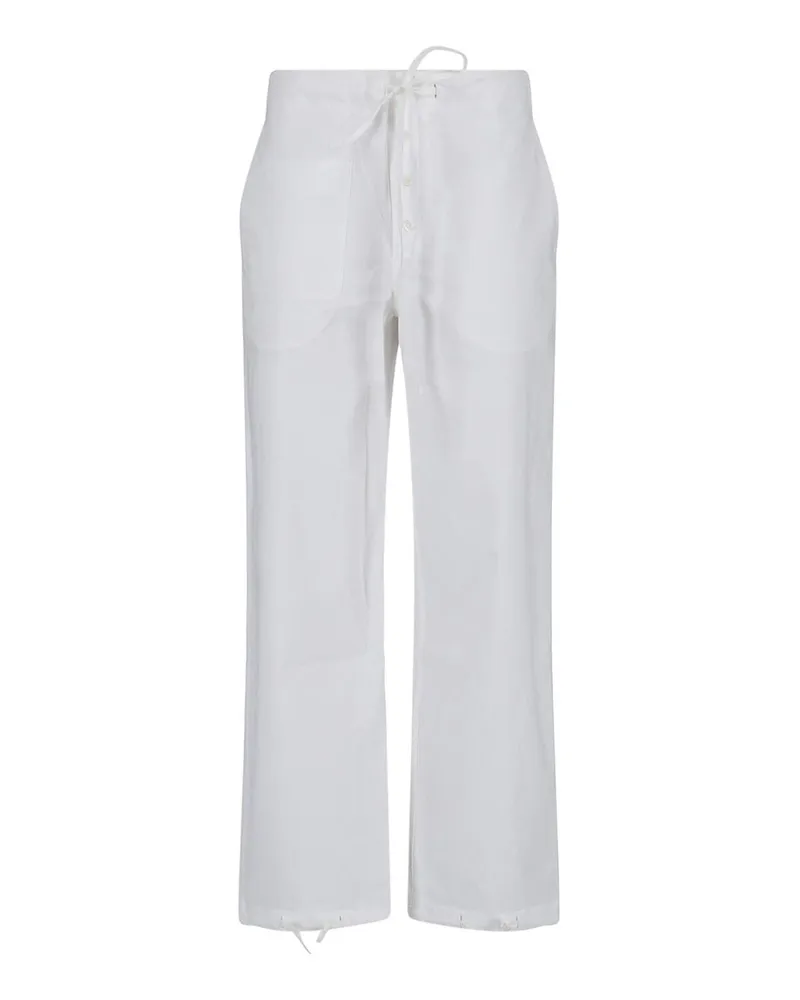 Victoria Beckham Casual Hose - Weiß Weiß