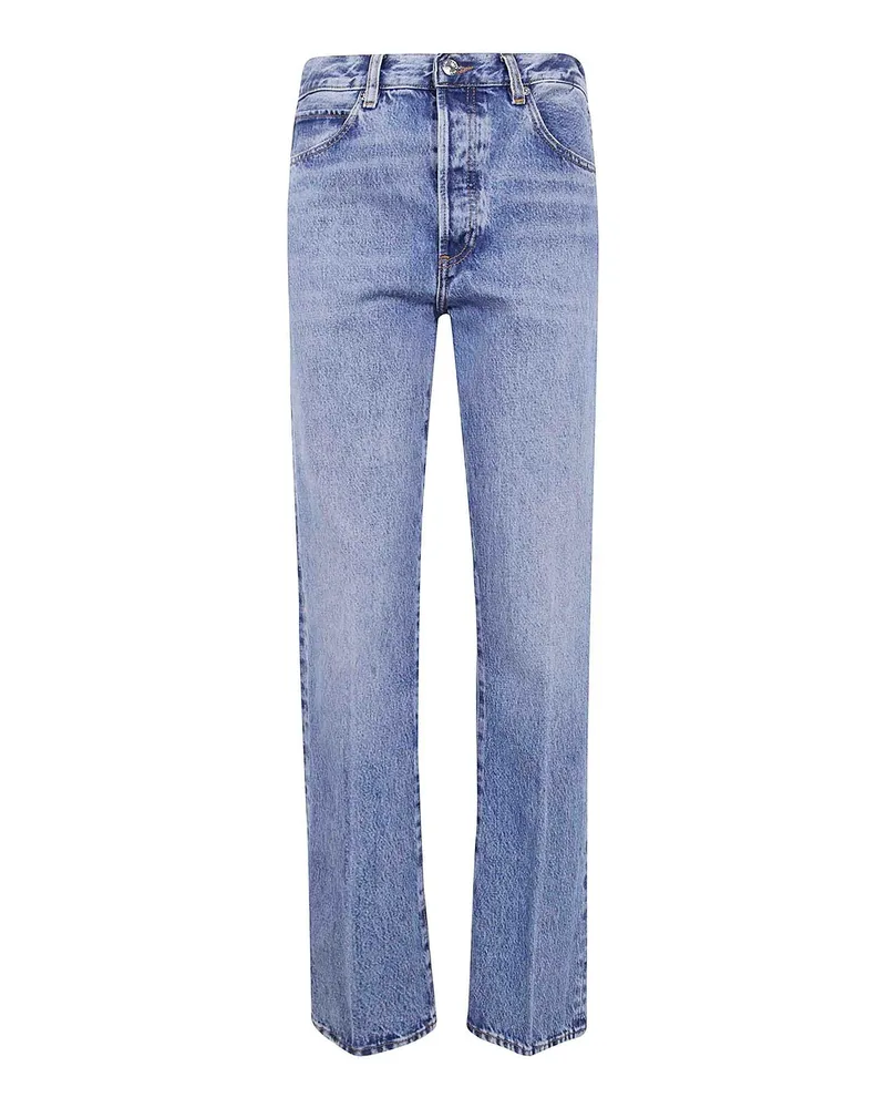 Frame Denim Straight Leg Jeans - Blau Blau