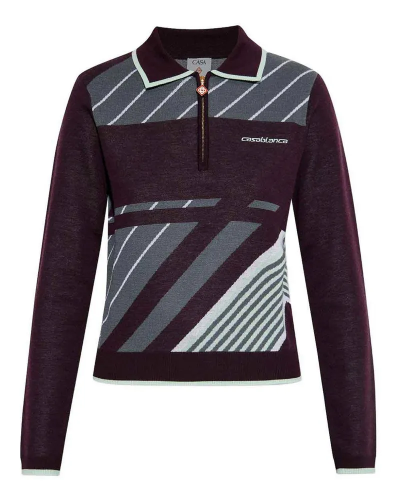 Casablanca Paris Rollkragenpullover - Lila Lila