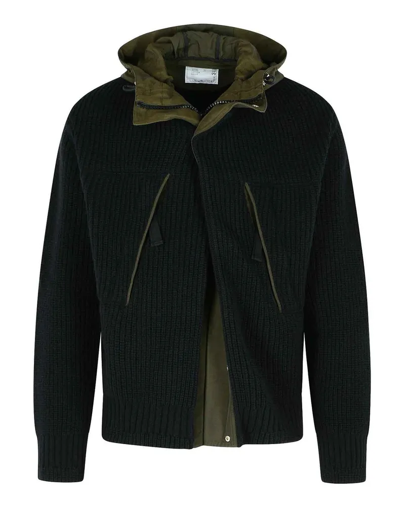 Sacai Casualjacke - Schwarz Schwarz