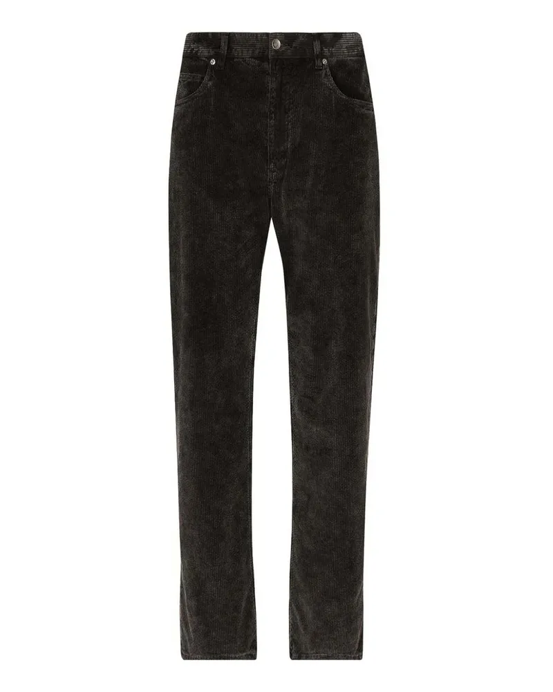 Dolce & Gabbana Straight Leg Jeans - Schwarz Schwarz