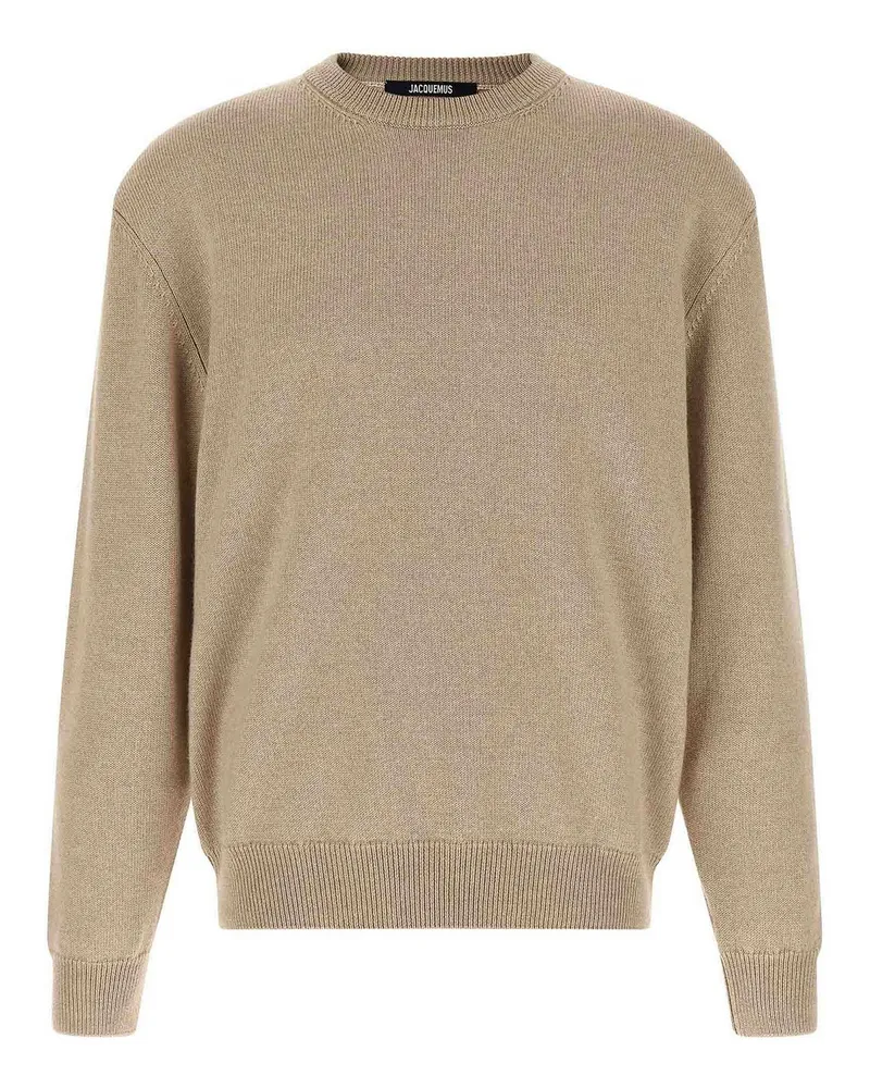 Jacquemus Rundhalspullover - Beige Beige
