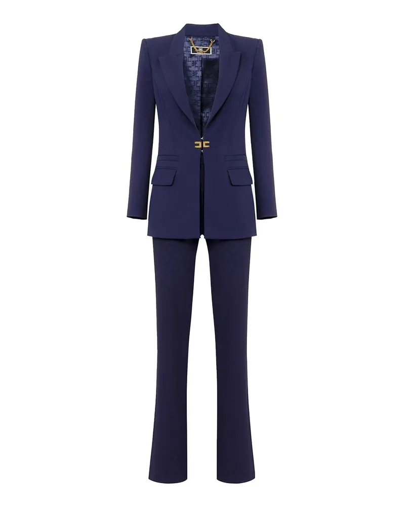 Elisabetta Franchi Knielanges Kleid - Blau Blau