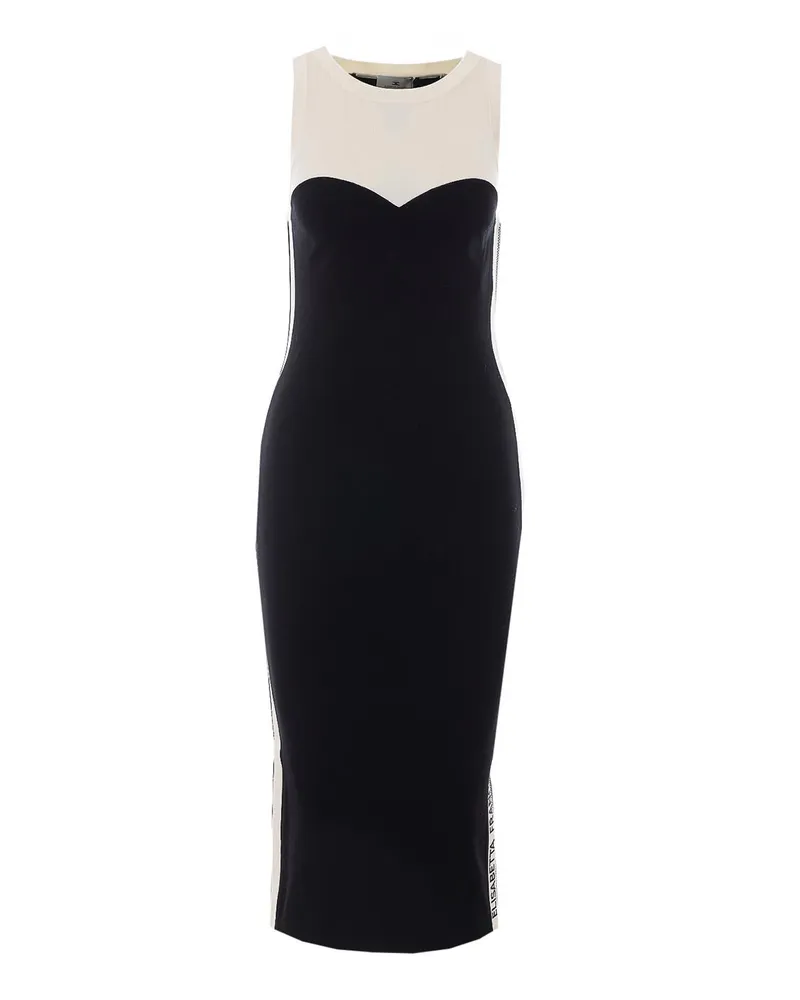 Elisabetta Franchi Knielanges Kleid - Schwarz Schwarz