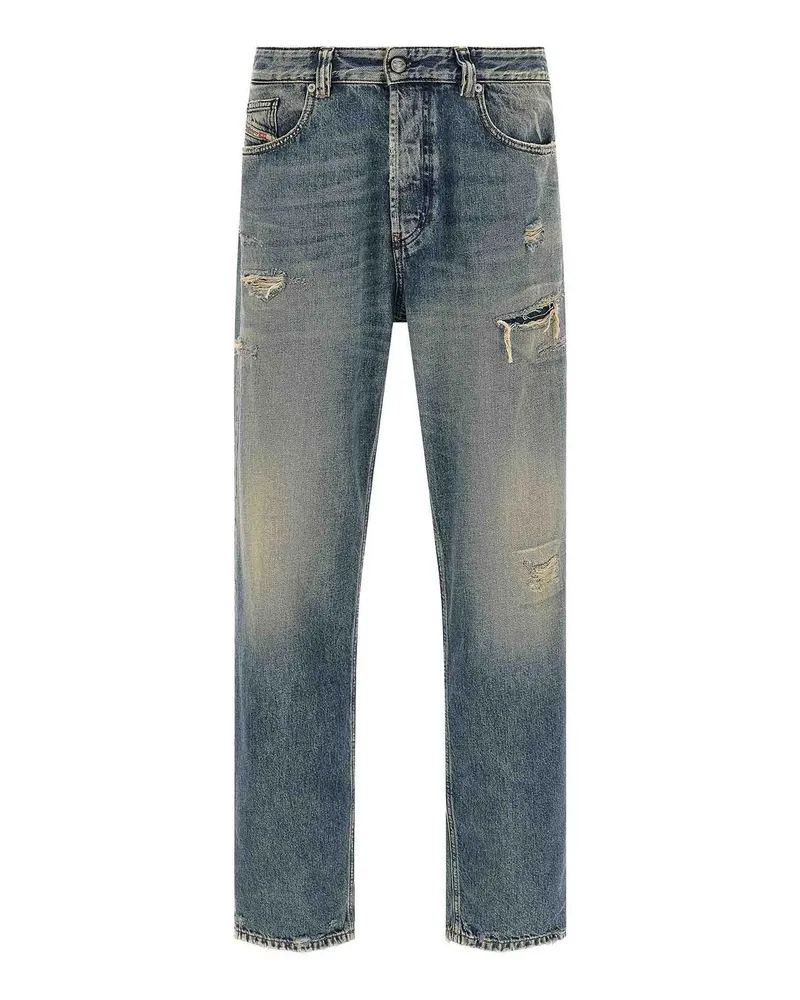 Diesel Straight Leg Jeans - Blau Blau