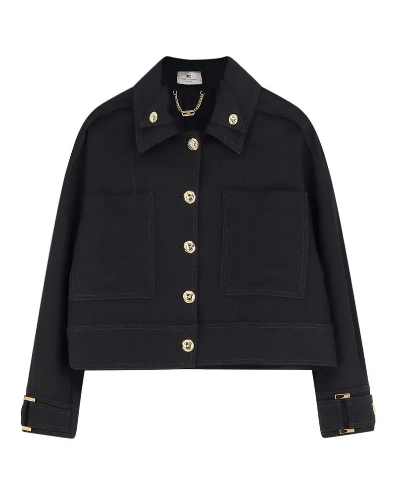 Elisabetta Franchi Casualjacke - Schwarz Schwarz