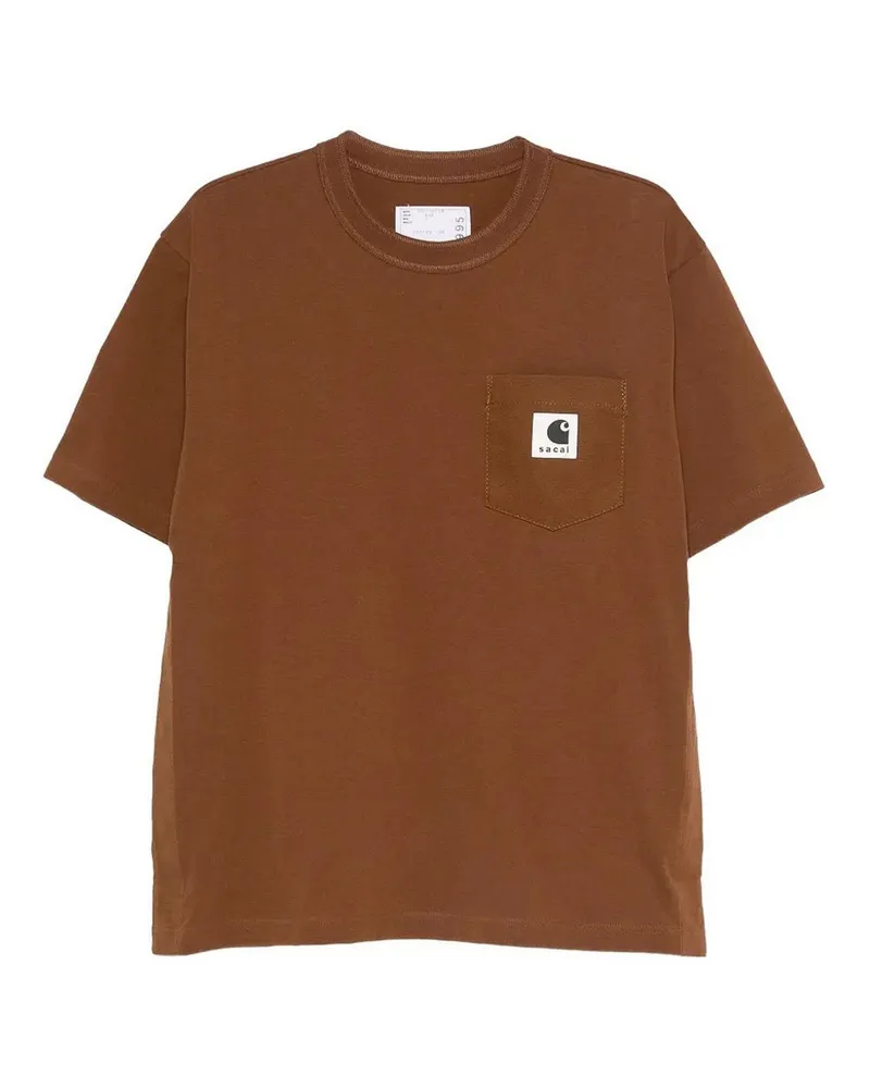 Sacai T-Shirt - Braun Braun