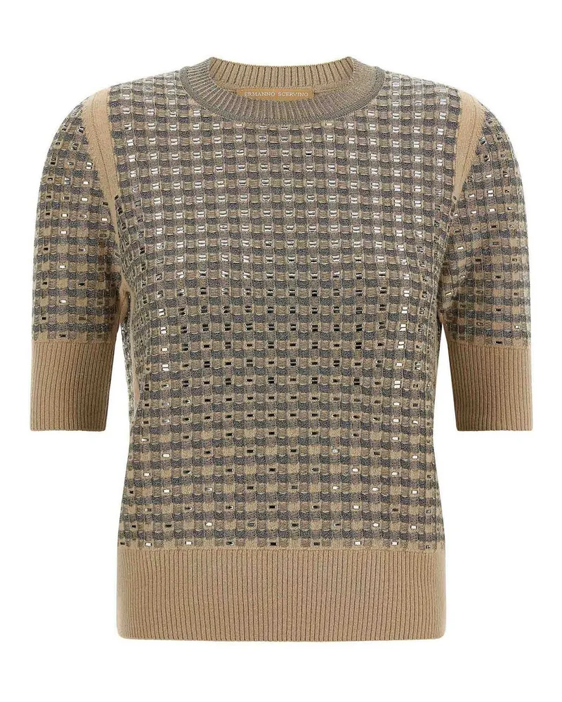 Ermanno Scervino Rundhalspullover - Beige Beige