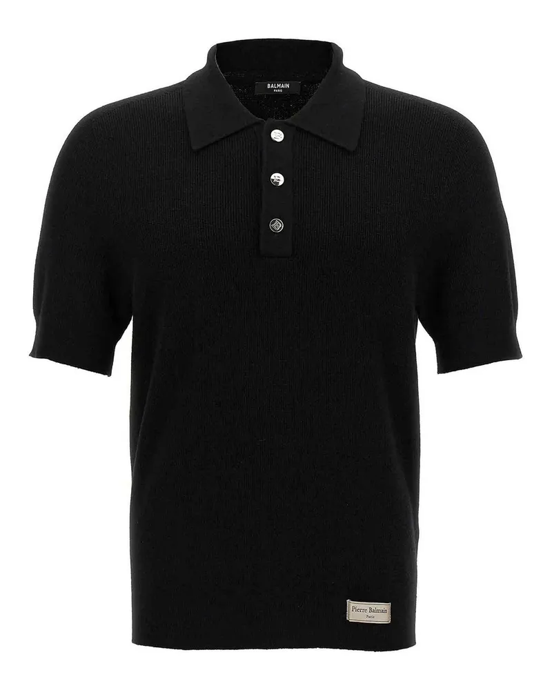 Balmain Poloshirt - Schwarz Schwarz