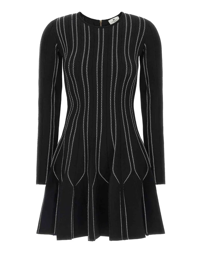 Elisabetta Franchi Knielanges Kleid - Schwarz Schwarz