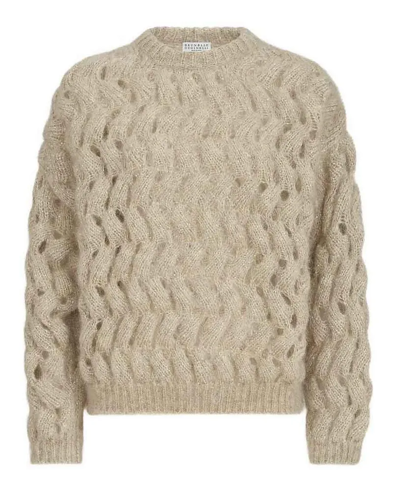 Brunello Cucinelli Rundhalspullover - Beige Beige