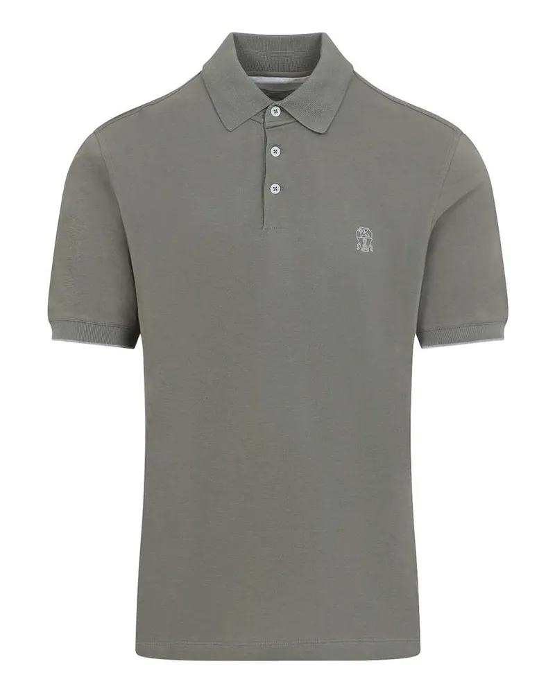 Brunello Cucinelli Poloshirt - Hellbraun Hellbraun
