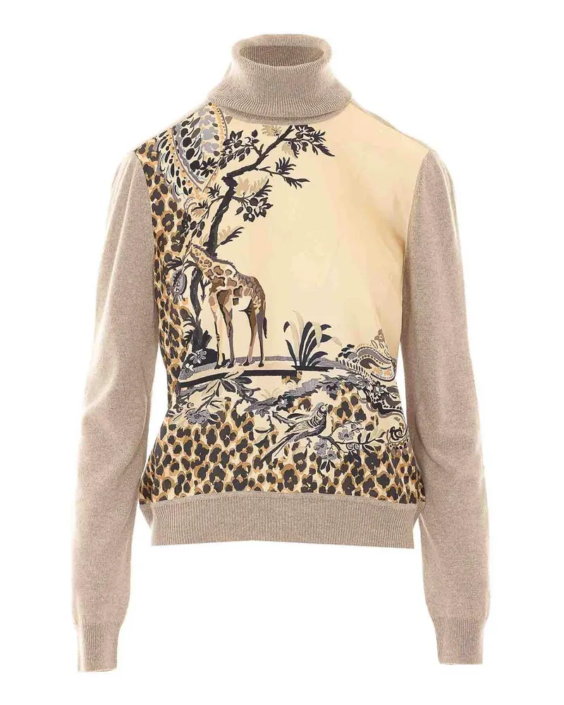 Etro Rundhalspullover - Beige Beige