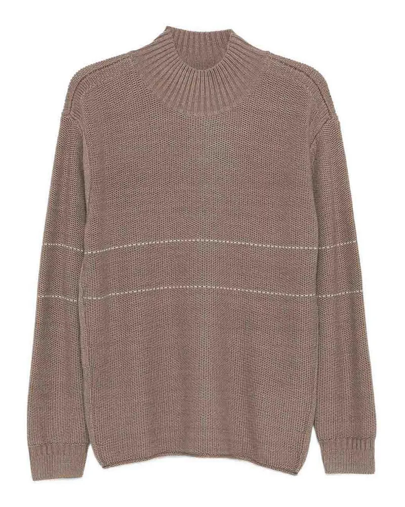 Emporio Armani Rundhalspullover - Braun Braun