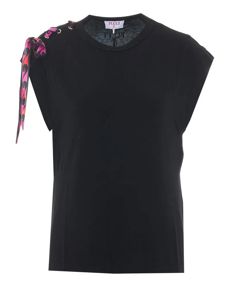 Emilio Pucci Top - Schwarz Schwarz