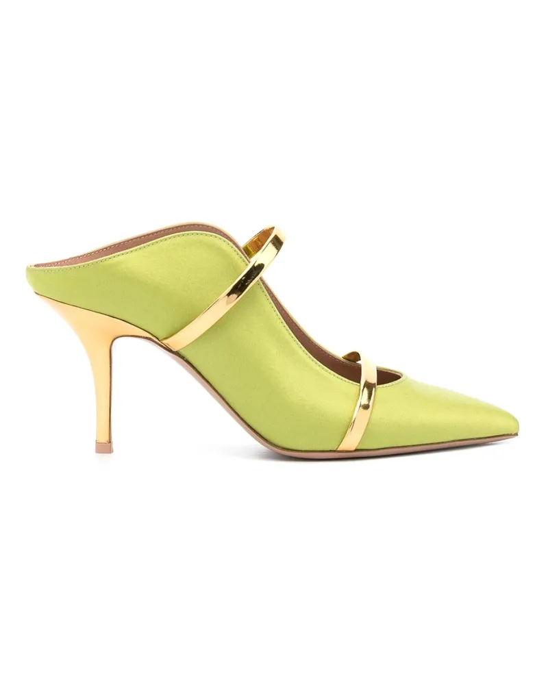 Malone Souliers Pantoletten aus grünem Leder Grün