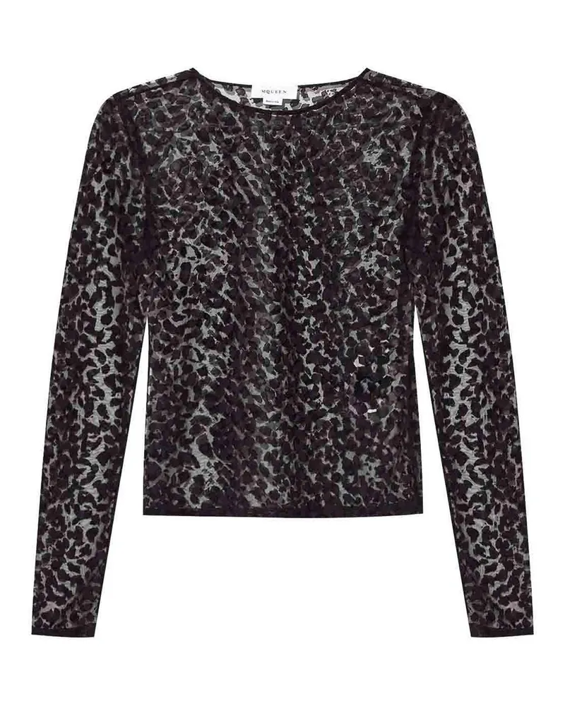 Alexander McQueen Top - Schwarz Schwarz