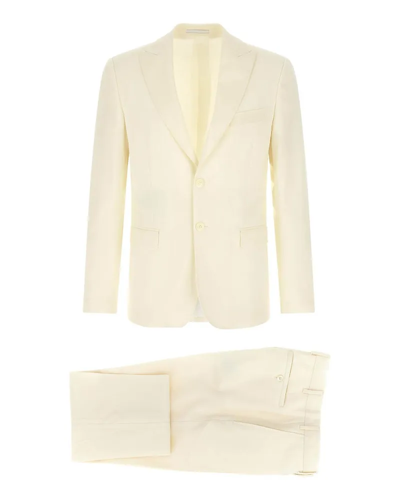 Pal Zileri Knielanges Kleid - Weiß Weiß