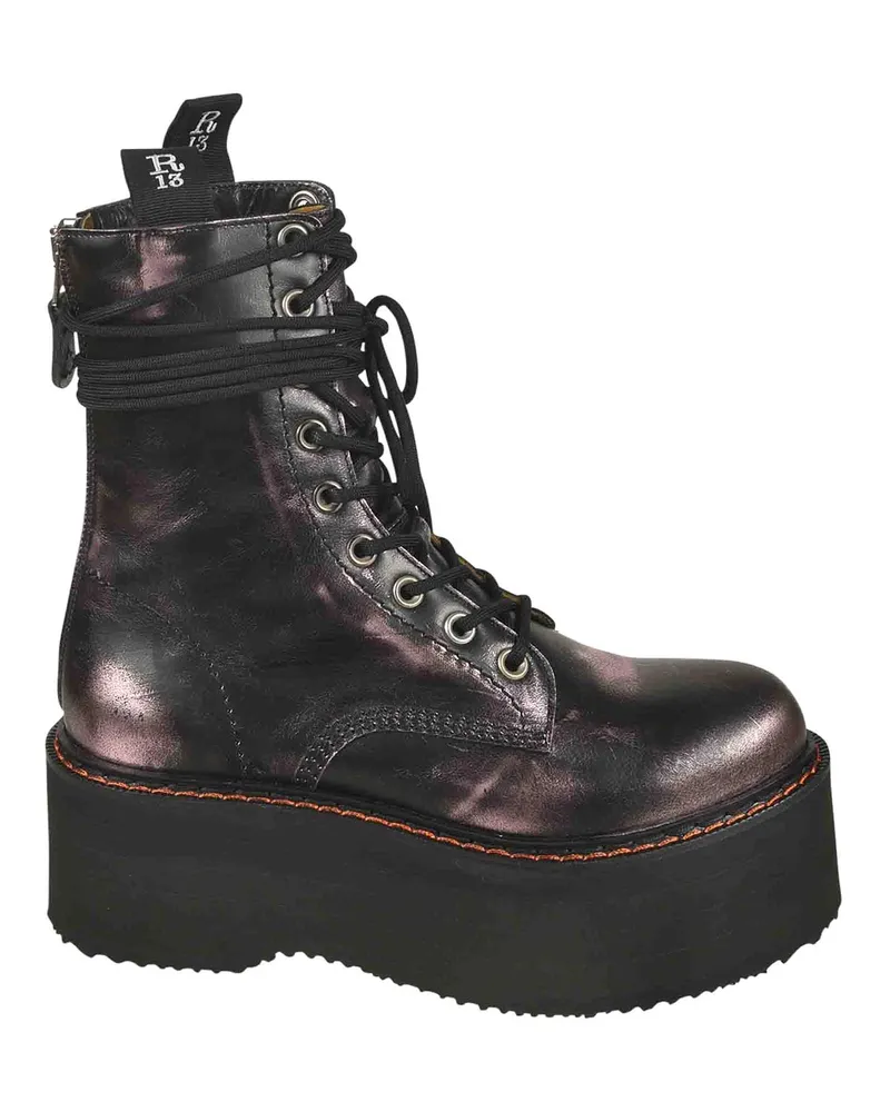 R13 Stiefel - Schwarz Schwarz
