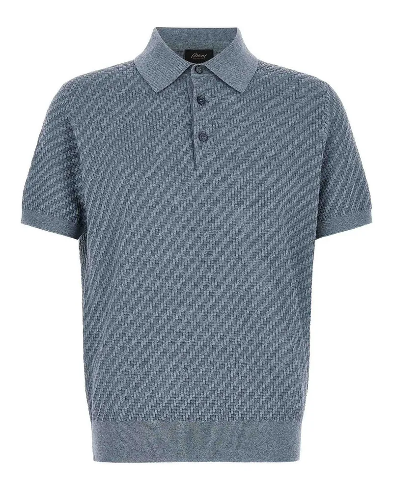 Brioni Poloshirt - Blau Blau