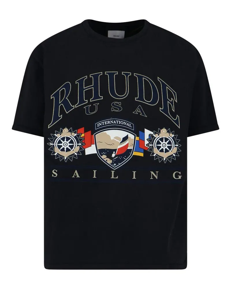 RHUDE T-Shirt - Schwarz Schwarz