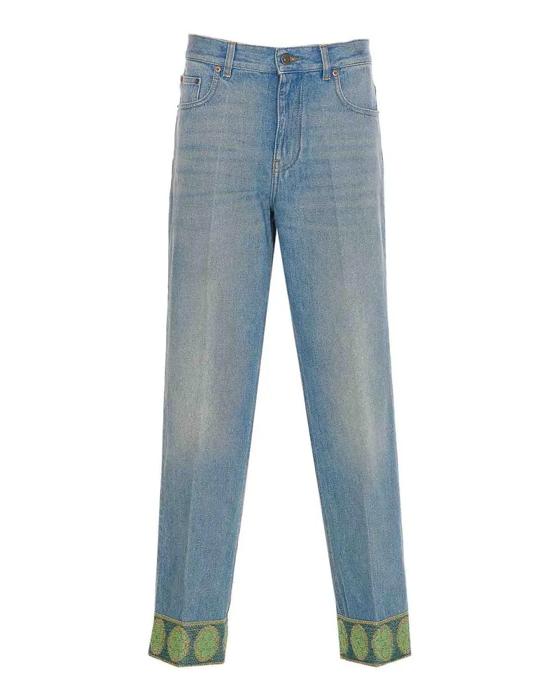 Valentino Garavani Straight Leg Jeans - Blau Blau