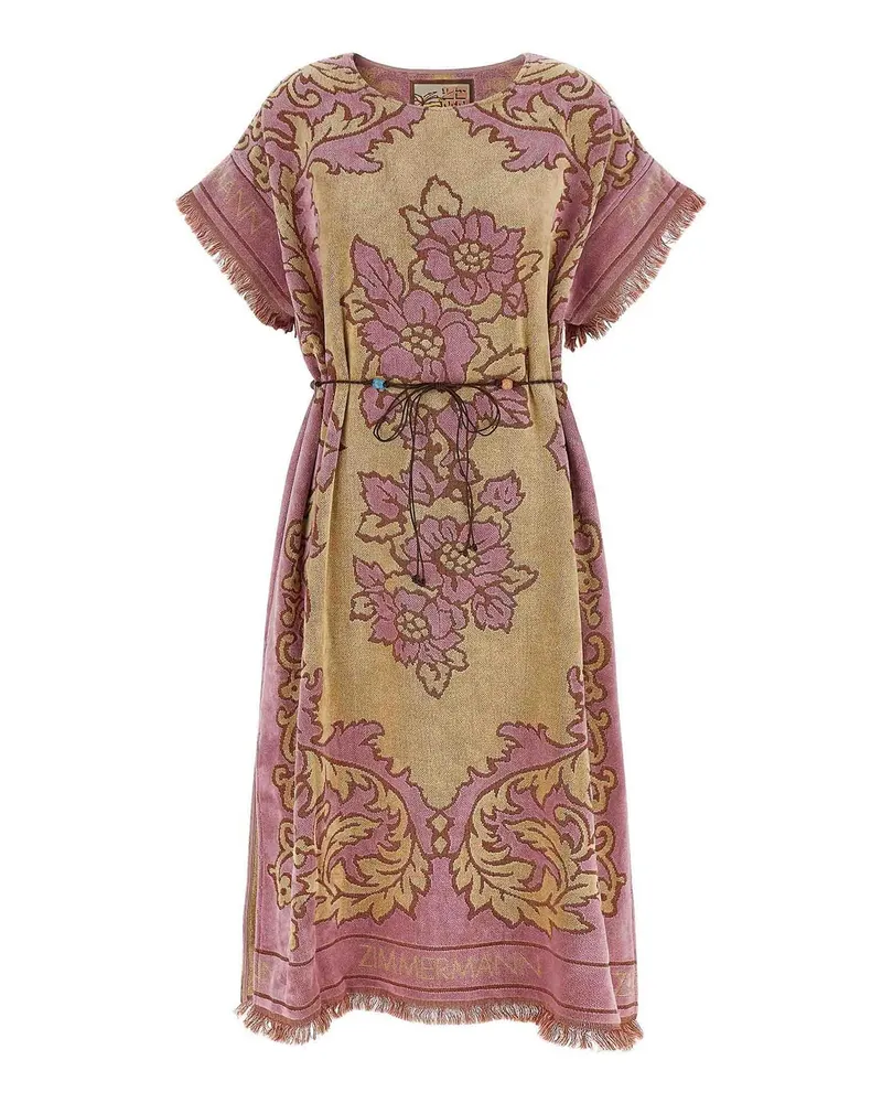 Zimmermann Knielanges Kleid - Nude Nude