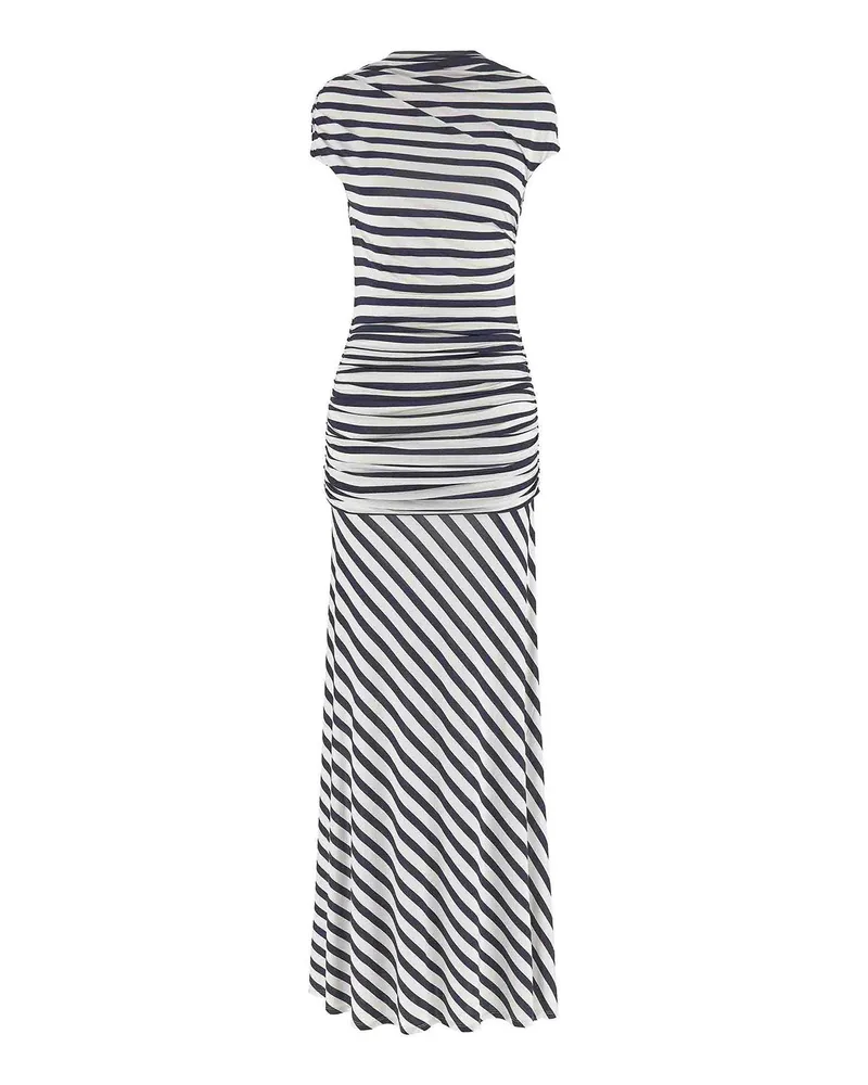 Self-Portrait Maxikleid - Blau Blau