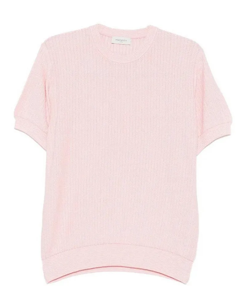 PIACENZA 1733 Rundhalspullover - Hellrosa Hellrosa