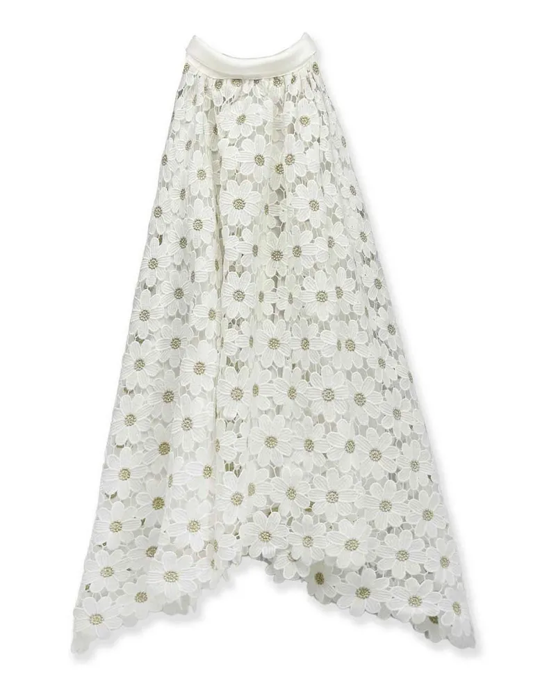 La Stupenderia Knielanges Kleid - Weiß Weiß