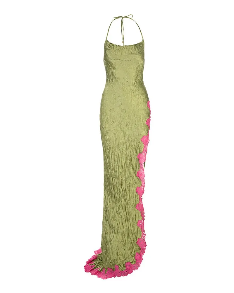 Roberto Cavalli Knielanges Kleid - Grün Grün