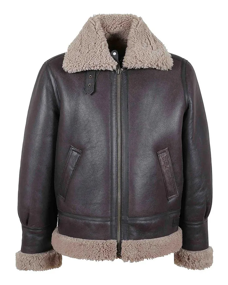 Schott N.Y.C Ledermantel - Braun Braun