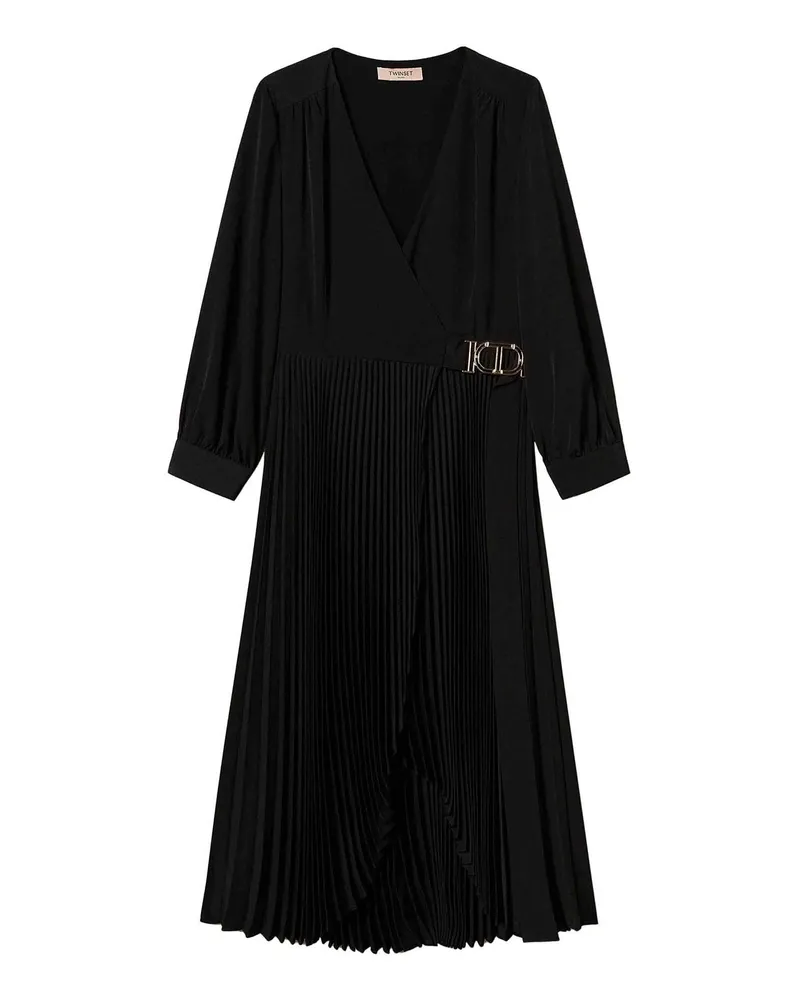 Twin-Set Knielanges Kleid - Schwarz Schwarz