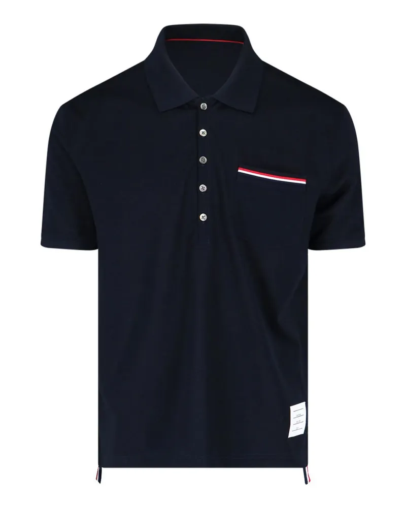 Thom Browne Poloshirt - Blau Blau