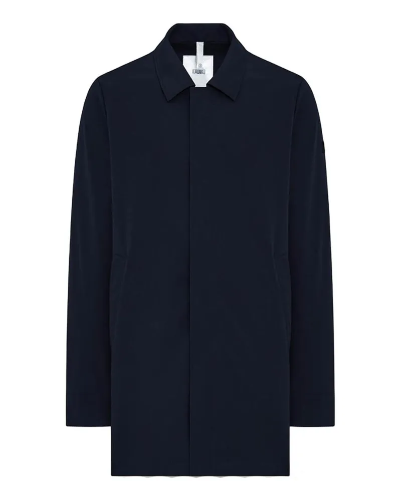 DUNO Knielanger Mantel - Blau Blau