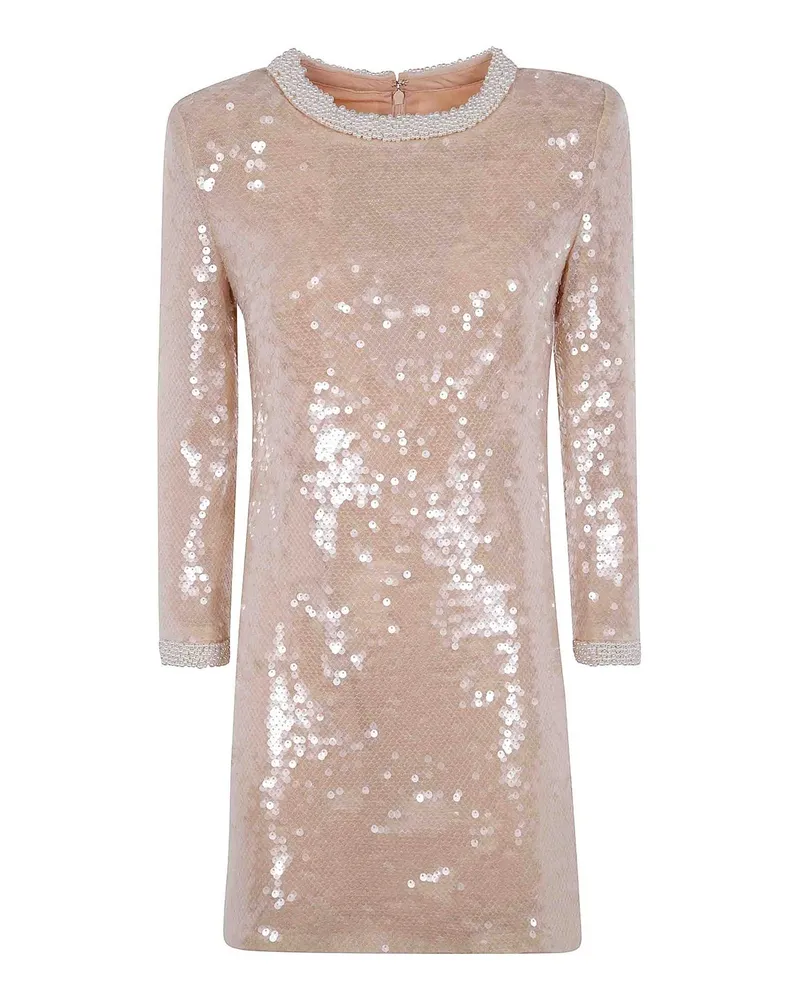 Self-Portrait Kurzes Kleid - Nude Nude