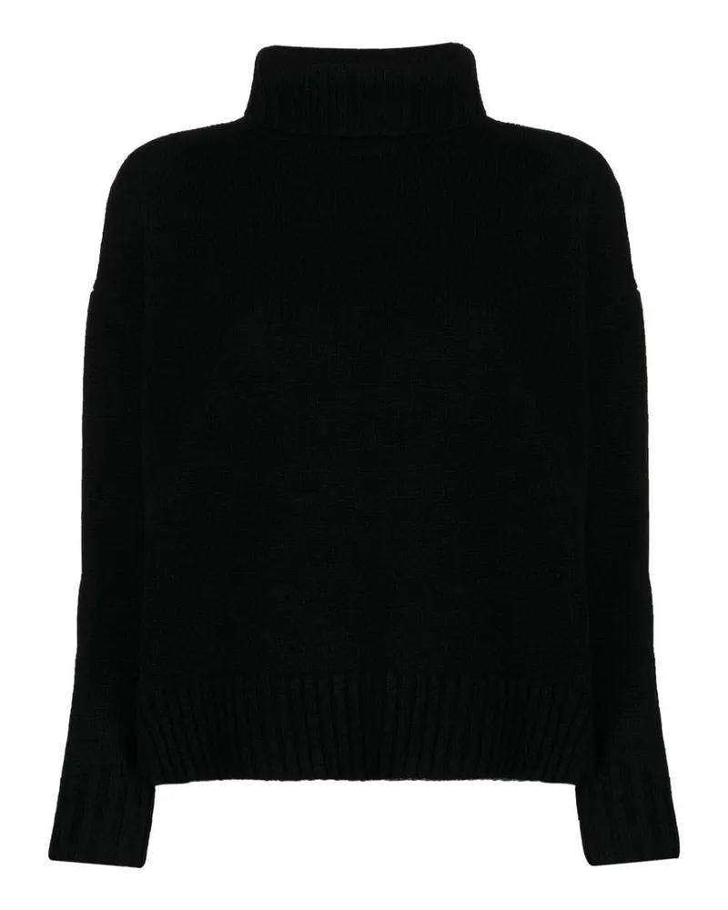 Max Mara Rundhalspullover - Schwarz Schwarz