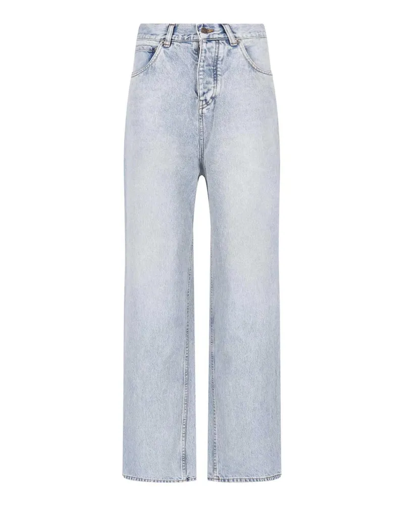 Balenciaga Straight Leg Jeans - Hellblau Hellblau