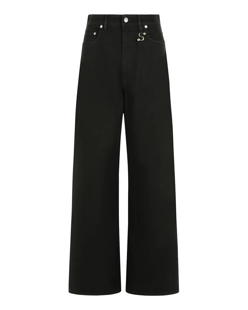 SPORTMAX Bootcut Jeans - Schwarz Schwarz